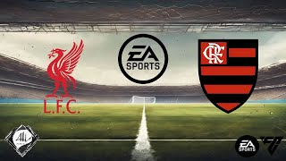 Liverpool x Flamengo  Jogo Amistoso  Final Mundial de Clubes  EA FC [upl. by Ahsieit]