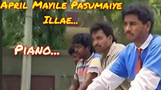 April Mayile Pasumaiye Illae  Keyboard  Idhayam Movie Song [upl. by Nesnar]