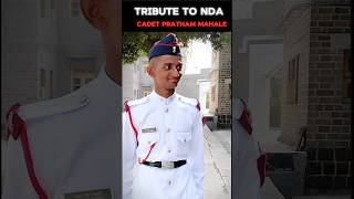 🇮🇳 Tribute to NDA CADET Pratham Mahale 🫡 IN HEAD INJURY  armyshortparasf [upl. by Hump]