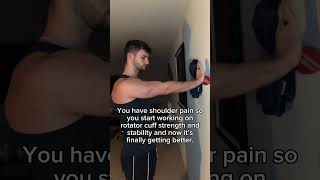 Best shoulder exercise for rotator cuff pain [upl. by Ahtoelc]