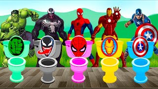 TEBAK GAMBAR TOP SUPERHERO  AVENGERS MARVEL SPIDER MAN IRON MAN HULK VENOM CAPTAIN AMERICA [upl. by Fauver376]