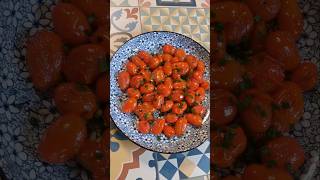 Poêlée de tomates cerises recette Panfried cherry tomatoes recipe recetterapide recettefacile [upl. by Schlessel]