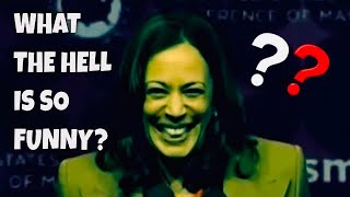 Another Day another AWKWARD Speech by Harris ending with a Kamala CACKLE for no apparent reason [upl. by Smallman]