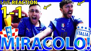 MIRACOLO‼️ CROAZIAITALIA 11 LIVE REACTION [upl. by Lenette]