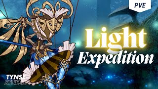 Light Expedition Level 3 Full Auto  Pain Pursuer Moroi  Epic Seven [upl. by Armil]