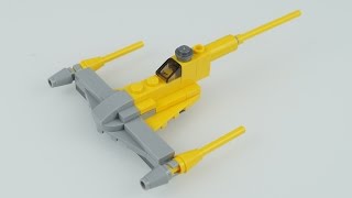 12 911609 Lego Star Wars Naboo Starfighter  speed build [upl. by Shirl]