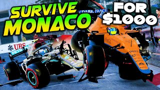 SURVIVE MONACO amp You Win 1000  Extreme Hardcore Damage F1 Challenge ft FNG [upl. by Florencia]