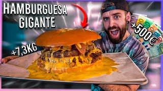 LA HAMBURGUESA MÁS GRANDE de ESPAÑA de 73KG nunca pensé comerme esto cuesta 500€ pedirla [upl. by Marjy831]