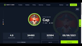 HackTheBox CAP Easy  Retired Free Machine [upl. by Dalia]