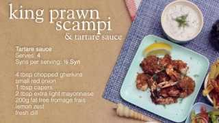 Slimming World scampi and tartare sauce recipe  1½ Syns per serving [upl. by Ymmit]