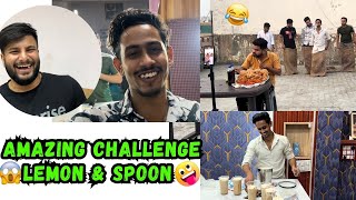 Amazing Challenge Lemon amp Spoon 🤣  Shahid Saifi NT  vlog shoot  Shahid Saifi NT  funny [upl. by Anide]