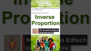 Inverse Proportion  GCSE Maths OCR AQA EdExcel shorts [upl. by Orazio316]