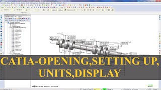 Catia  Opening Setting Up Units Display [upl. by Enneillij]