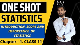 Meaning Scope and Importance of Statistics  Chapter 1  Introduction  Class 11  One Shot [upl. by Volin]