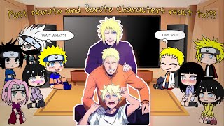 Past Naruto  Current Naruto with Boruto Characters react to  NaruHina amp BoruSara [upl. by Asle]