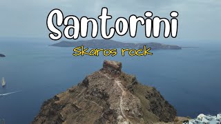 Skaros Rock hike  Santorini  4K [upl. by Enela]