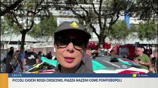 Piccoli caschi rossi crescono piazza Mazzini come Pompieropoli [upl. by Ahselrak]