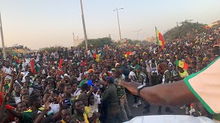 Accueil des lions du Sénégal 🇸🇳 [upl. by Zaid439]