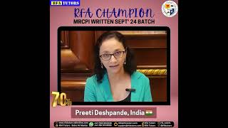 Congratulations Dr Preeti Deshpandey on successfully clearing the MRCPI SEPT 24 Written Exam [upl. by Mail]