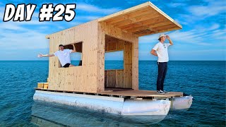 Turning Old Pontoon Boat into a Homemade House Boat [upl. by Moises]