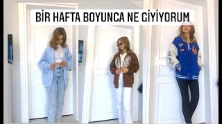 BİR HAFTA BOYUNCA NE GİYİYORUM KOMBİN VLOG ECRİN SU ÇOBAN [upl. by Knuth]