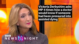 MP is asked 4 times how a doctor would know if someone had been pressured into assisted dying [upl. by Devland]