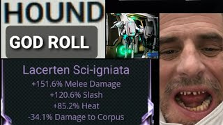 Hound of Warframe  Build amp God Roll Riven [upl. by Solakcin]