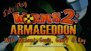 Lets Play  Worms 2 Armageddon Episode 1  Rooster Teeth [upl. by Paff]