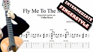 Fly Me To The Moon TAB  fingerstyle guitar tabs PDF  Guitar Pro [upl. by Chevy]