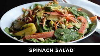 Healthy SPINACH SALAD recipe [upl. by Nitsirhc]