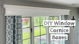 How to Build amp Install Window Cornice Boxes  Quick amp Easy Project [upl. by Sheaff624]