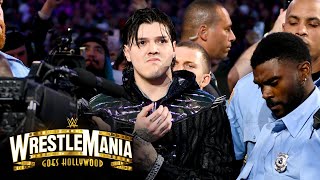 Dominik Mysterio enters WrestleMania in handcuffs WrestleMania 39 Saturday Highlights [upl. by Camp]