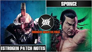 BB 10 Tekken 8 Winners QtrFinal Estrogen Patch Notes vs Sponce [upl. by Rodmun]