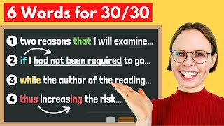 TOEFL Writing  6 Words to Score 3030 [upl. by Clarey]