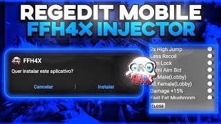 ATUALIZADO 😱FFH4X MOD MENU INJECTOR PARA A NOVA ATUALIZAÇÃO NO FREE FIRE ANTI BAN GRÁTIS 😱 [upl. by Laefar]