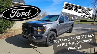 My New Truck 2023 F150 STX 4x4 w Black Appearance Package [upl. by Ttezil]