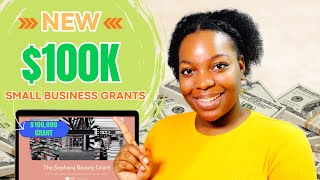 NEW 100K SMALL BUSINESS GRANTS  Apply Before 2024 [upl. by Asssilem]