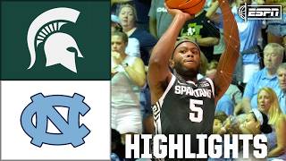 Michigan State Spartans vs North Carolina Tar Heels  Full Game Highlights  ESPN CBB [upl. by Yram]