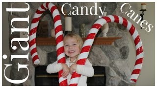 How to Make Giant Candy Cane Decorations [upl. by Esor]