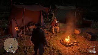 Micah Bell points a gun at Arthur Morgan in camp [upl. by Neddy583]