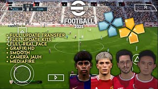 DOWNLOAD eFootball PES 2025 PPSSPP ORIGINAL FULL Update Transfer amp Update Kits Real Face [upl. by Orme]