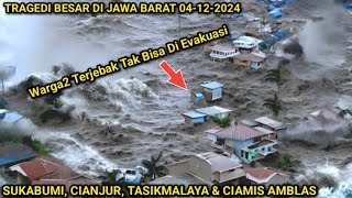 JABAR TAK BERKUTIK  BANJIR SEMAKIN PARAH amp MELUAS LAHAP 4 KABUPATEN HARI INI [upl. by Enortna648]