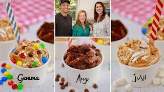 Crazy Edible Cookie Dough feat Baking with Josh amp Ange [upl. by Norabel]