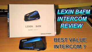 ★ LEXIN B4FM MOTORCYCLE INTERCOM REVIEW ★ [upl. by Horan]