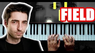 Evgeny Grinko  Field  Slow Easy Piano Lessons  Tutorial [upl. by Maxi]