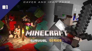 How we are Surviving the Depths Minecraft Cave Exploration amp Iron Farming 🔥 [upl. by Yragerg34]