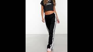 ADIDAS Originals Adibreak Side Popper TrackPants Black Women  Asos [upl. by Bolton]