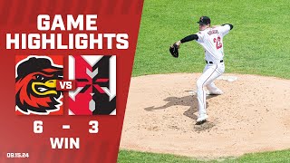 Red Wings vs Indians Game Highlights 9152024 [upl. by Lehar]