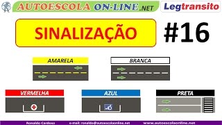 SINALIZAÇÃO HORIZONTAL  Marcas e Inscrições no pavimento [upl. by Onfre993]