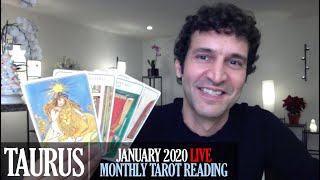 TAURUS January 2020 Live Extended Monthly Intuitive Tarot Reading by Nicholas Ashbaugh [upl. by Atilek274]